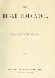 Tapa de The Bible educator