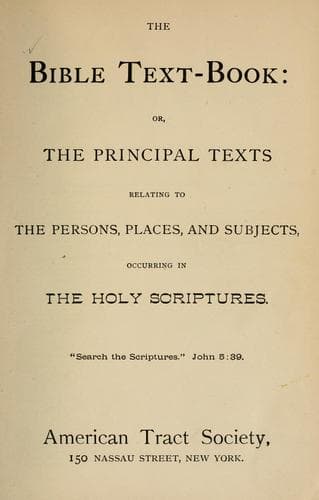Tapa de The Bible text-book