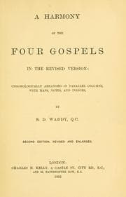 Tapa de A harmony of the four gospels in the Revised Version