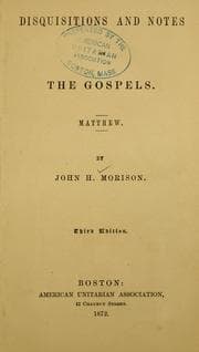 Tapa de Disquisitions and notes on the Gospels