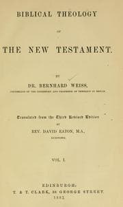 Tapa de Biblical theology of the New Testament