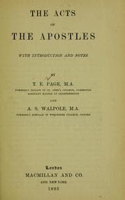Tapa de The Acts of the Apostles