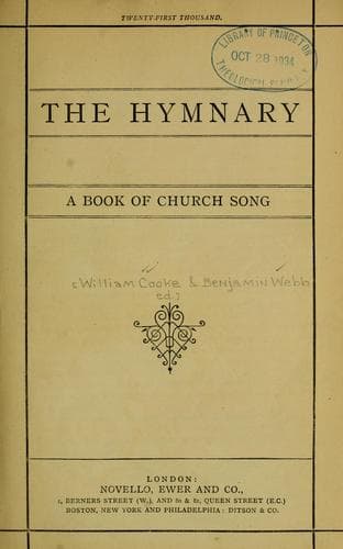 Tapa de The hymnary