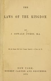 Tapa de The laws of the Kingdom ...