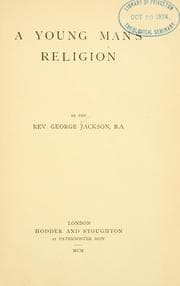 Tapa de A young man's religion