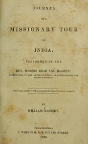 Tapa de Journal of a missionary tour in India