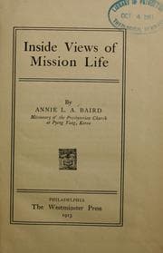 Tapa de Inside views of mission life