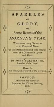 Tapa de Sparkles of glory, or Some beams of the morning-star
