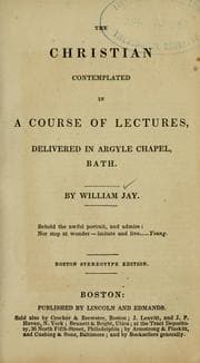 Tapa de The Christian contemplated in a course of lectures