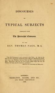 Tapa de Discourses on typical subjects connected with the patriarchal covenants