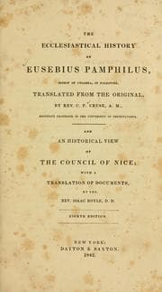Tapa de The ecclesiastical history of Eusebius Pamphilus, Bishop of Caesarea, in Palestine