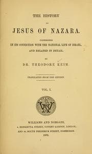 Tapa de The history of Jesus of Nazara