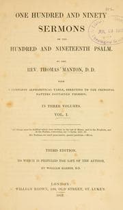 Tapa de One hundred and ninety sermons on the hundred and nineteenth Psalm
