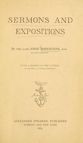 Tapa de Sermons and expositions.