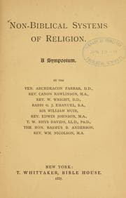Tapa de Non-Biblical systems of religion
