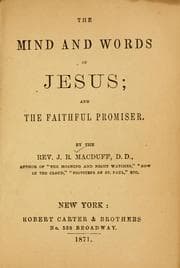 Tapa de The mind and words of Jesus ; Faithful promiser ; and, Morning and night watches