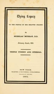 Tapa de Dying legacy to the people of his charge