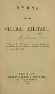 Tapa de Hymns of the church militant