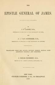 Tapa de The Epistle general of James