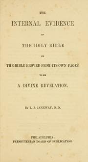 Tapa de The internal evidence of the Holy Bible, or, The Bible proved from its own pages to be a Divine revelation