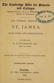 Tapa de The general Epistle of St. James