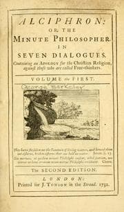 Tapa de Alciphron, or, The minute philosopher, in seven dialogues