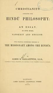 Tapa de Christianity contrasted with Hindu philosophy