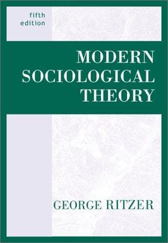 Tapa de Modern sociological theory