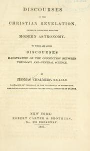 Tapa de Discourses on the Christian revelation viewed in connection with the modern astronomy