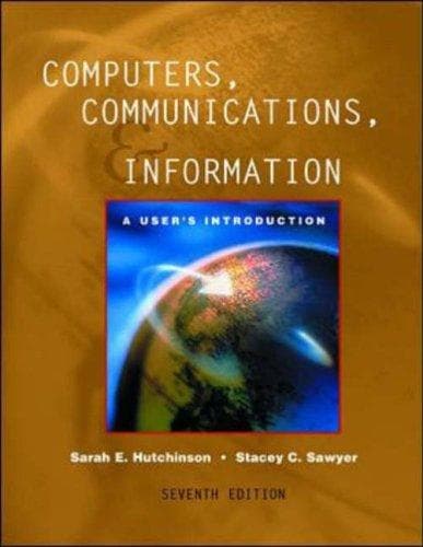 Tapa de Computers, Communications, and Information: A User's Introduction