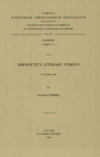 Tapa de Shenoute's literary corpus