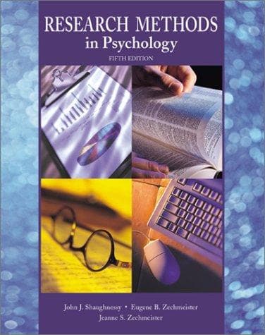 Tapa de Research methods in psychology