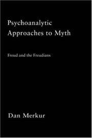 Tapa de Psychoanalytic Approaches to Myth (Theorists of Myth)