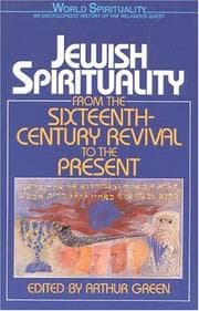 Tapa de Jewish Spirituality Vol. 2 (World Spirituality)