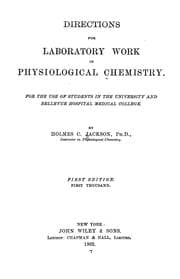 Tapa de Directions for Laboratory Work in Physiological Chemistry: For the Use of ..