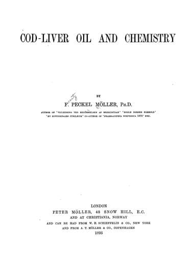 Tapa de Cod-liver oil and chemistry