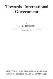 Tapa de Towards international government