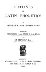 Tapa de Outlines of Latin phonetics