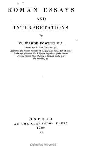 Tapa de Roman essays and interpretations