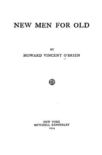 Tapa de New men for old