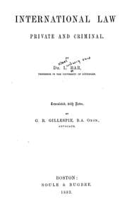 Tapa de International law