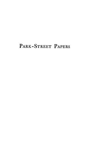 Tapa de Park-Street papers