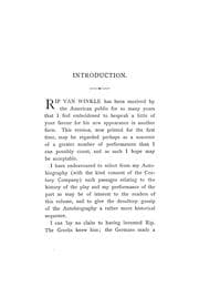 Tapa de Rip Van Winkle as played by Joseph Jefferson