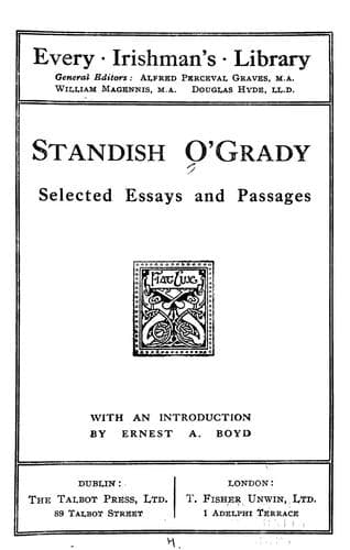 Tapa de Standish O'Grady