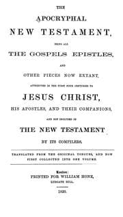 Tapa de The apocryphal New Testament