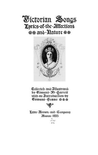 Tapa de Victorian songs