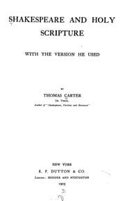 Tapa de Shakespeare and Holy Scripture