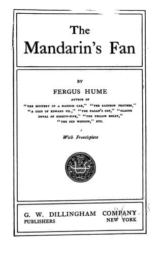 Tapa de The mandarin's fan