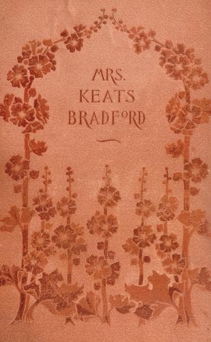 Tapa de Mrs. Keats Bradford