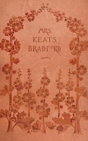Tapa de Mrs. Keats Bradford